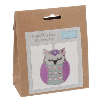 Trimits Felt Decoration Kit - Spring Owl