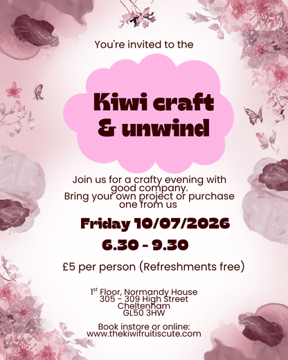 Kiwi Craft & Unwind Evening Socials