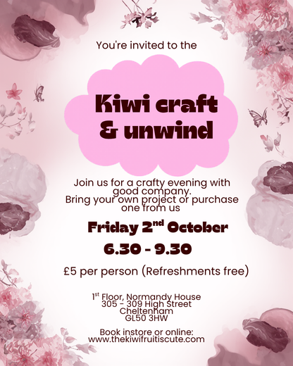 Kiwi Craft & Unwind Evening Socials
