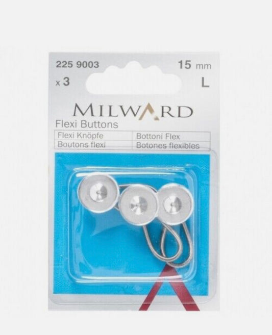 Milward Flexi Buttons - 15mm