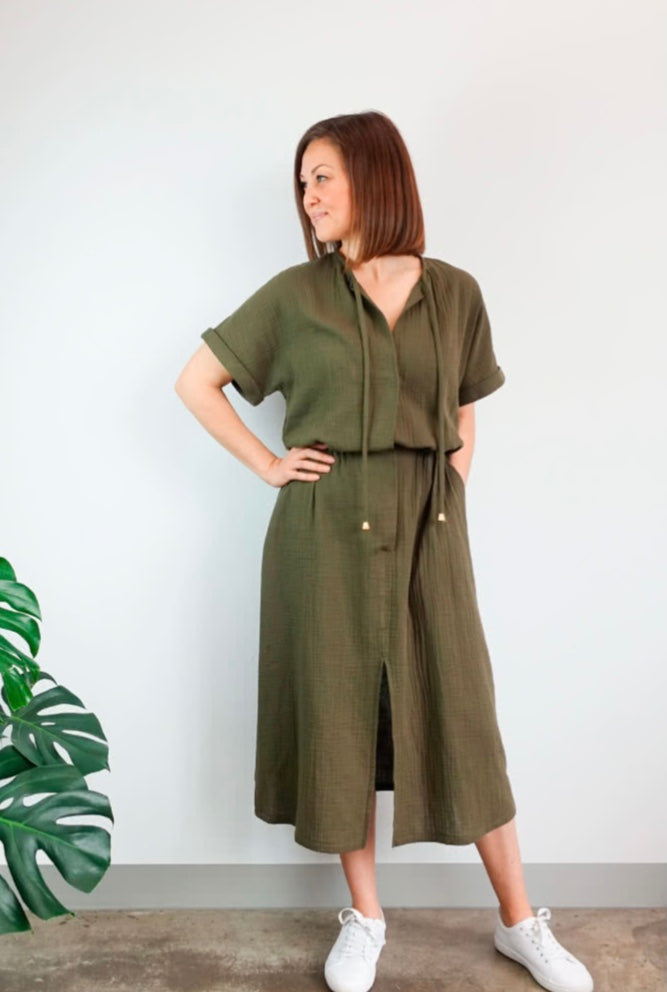 Eadie Woven Jumpsuit Dress Pattern by Style Arc (Regular or Plus Size)