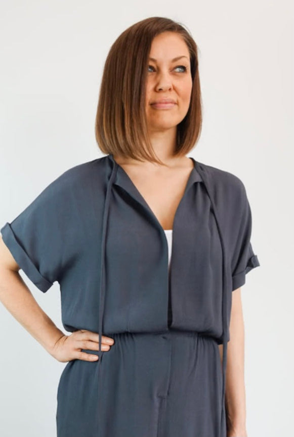 Eadie Woven Jumpsuit Dress Pattern by Style Arc (Regular or Plus Size)