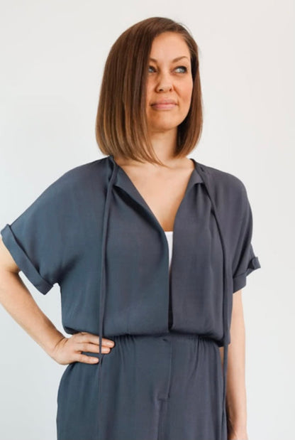 Eadie Woven Jumpsuit Dress Pattern by Style Arc (Regular or Plus Size)