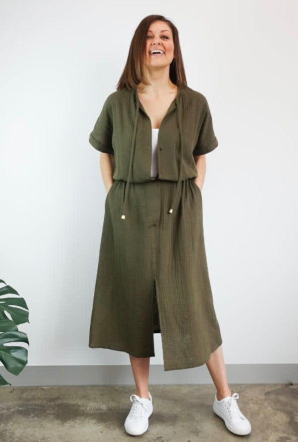 Eadie Woven Jumpsuit Dress Pattern by Style Arc (Regular or Plus Size)