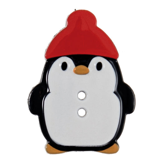 29mm Christmas Penguin Button
