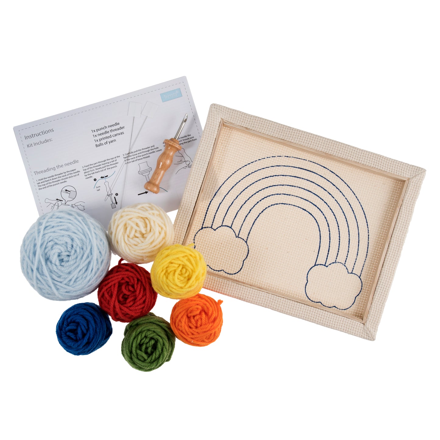 Punch Needle Kit - Rainbow