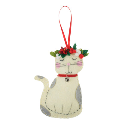 Trimits Felt Decoration Kit - Christmas Cat