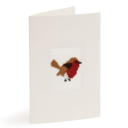 Trimits Cross Stitch Christmas Card Kit - Robin
