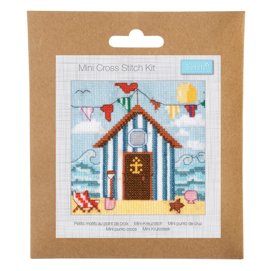 Counted Cross Stitch Kit: Beach Hut