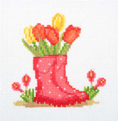 Trimits Counted Cross Stitch Kit: Mini Wellies