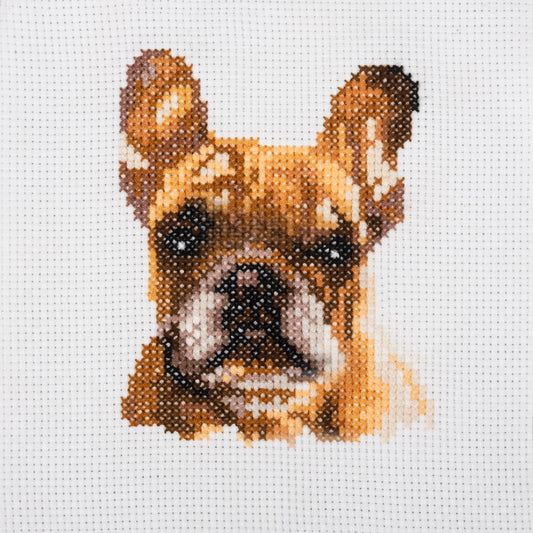 Trimits Mini Cross Stitch Kit - French Bulldog