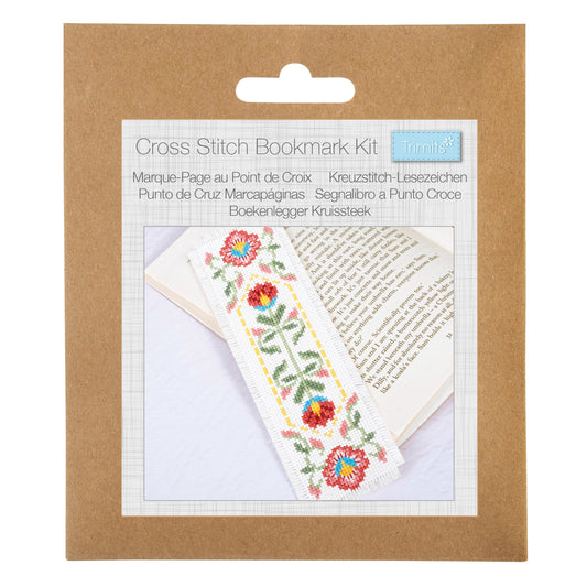 Trimits Counted Cross Stitch Bookmark Kit - Bloom