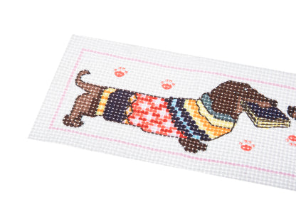 Trimits Counted Cross Stitch Bookmark Kit - Daschund in a Jumper