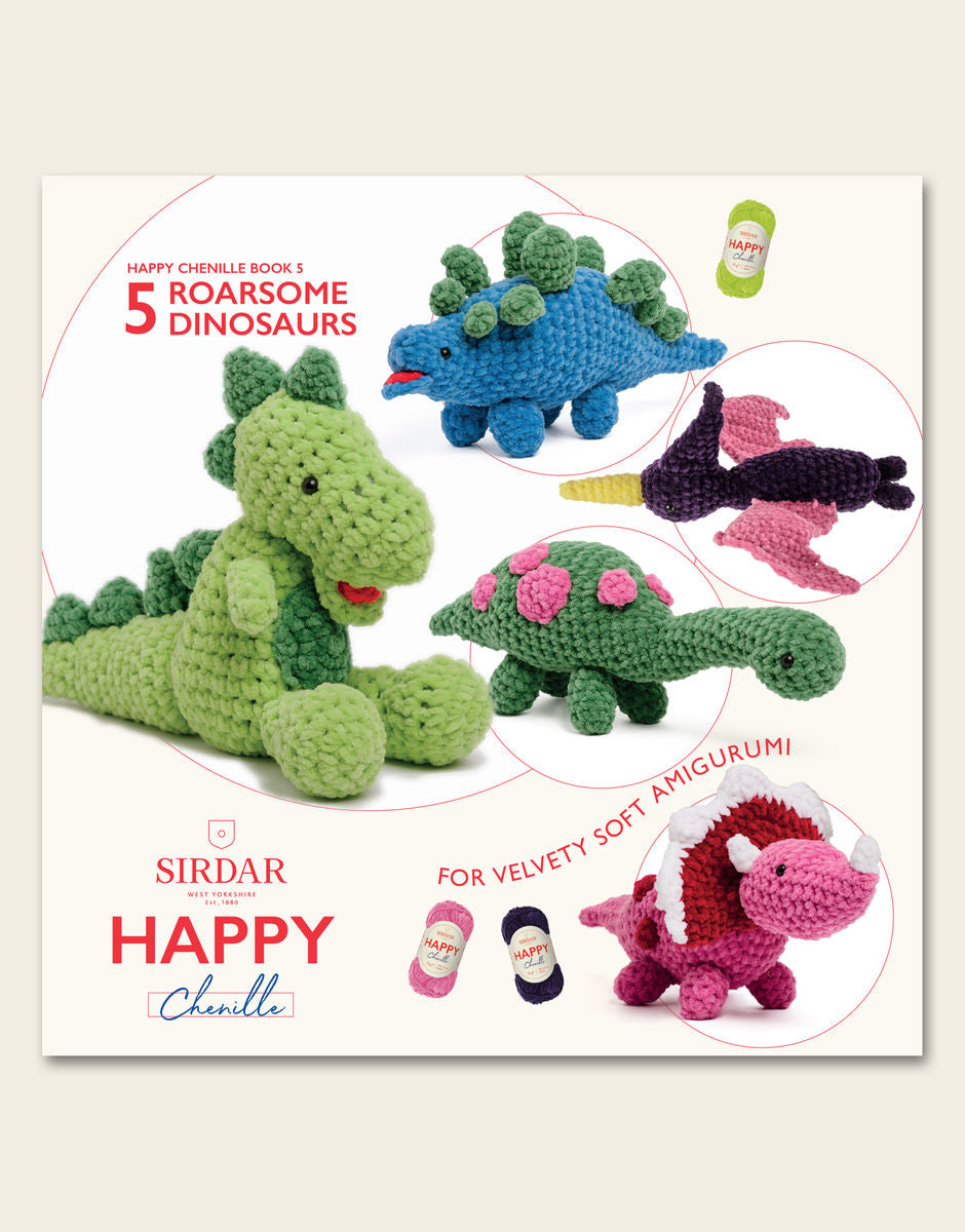 Roarsome Dinosaurs Amigurumi Pattern Book