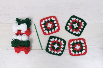 Trimits Crochet Kit: My First: Granny Squares: Festive Colours
