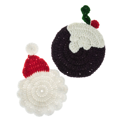 Trimits Crochet Kit: Crochet-Your-Own Coasters: Christmas: 2 Pieces