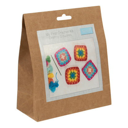 Trimits Crochet Kit: My First: Granny Squares: Bright Colours