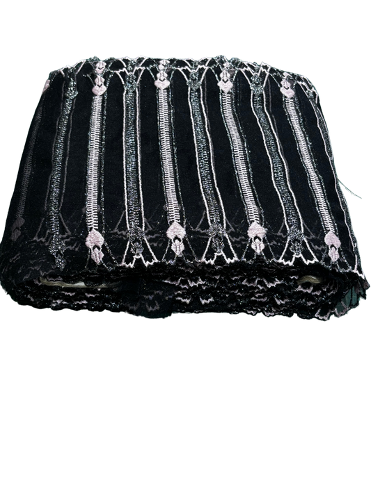 20cm Zipper Lace Trim (Price Per 25cm)