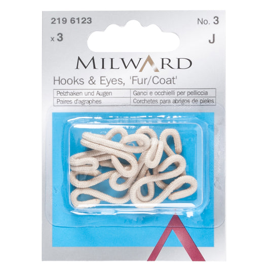 Milward Hook & Eyes - ‘Fur / Coat’