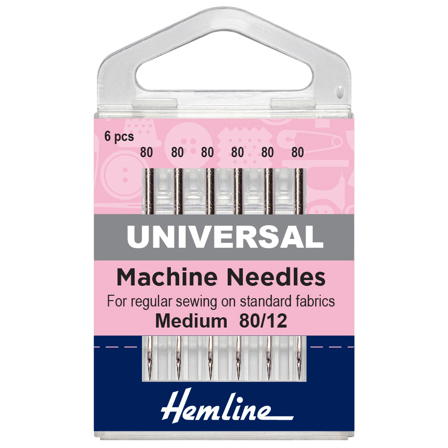 Hemline Machine Needles - Medium 80/12
