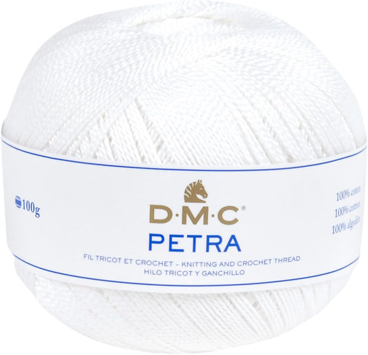 DMC Petra No.5 Crochet Cotton White