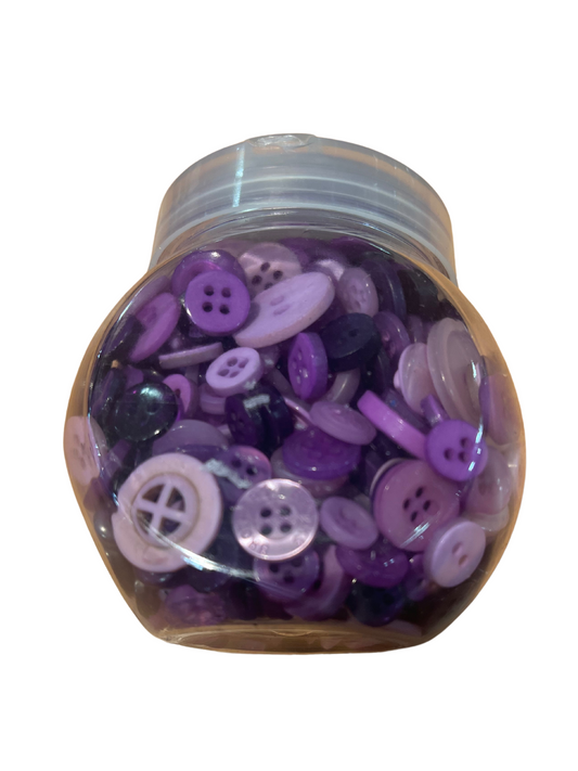 Trimits Assorted Purple Buttons - 120g