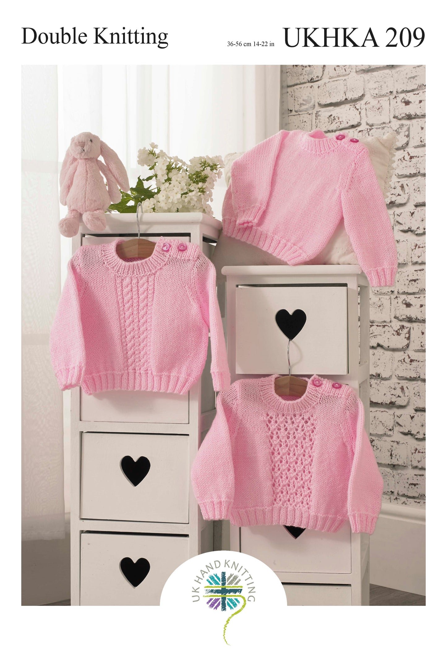 UKHKA 209 Childrens Sweater DK Knitting Pattern