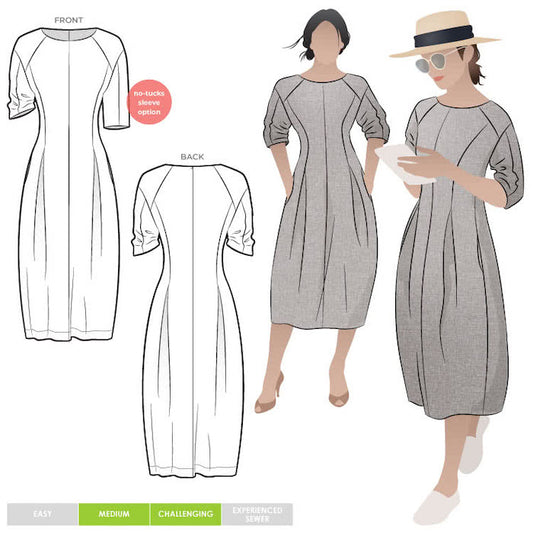 Gertrude Designer Dress Pattern by Style Arc (Regular or Plus Size)