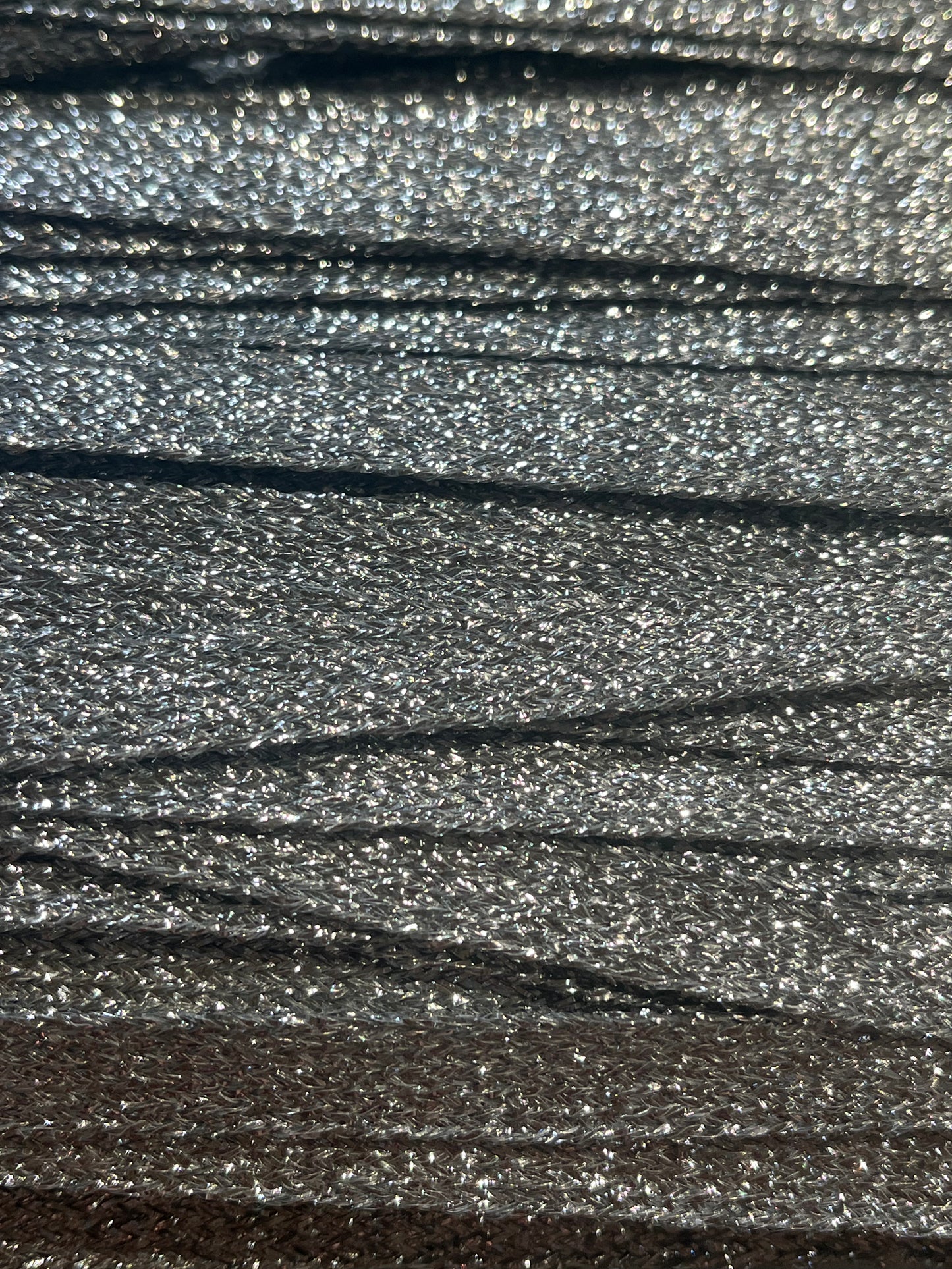 Silver Lurex Flat Braid Trim (Price Per Metre)