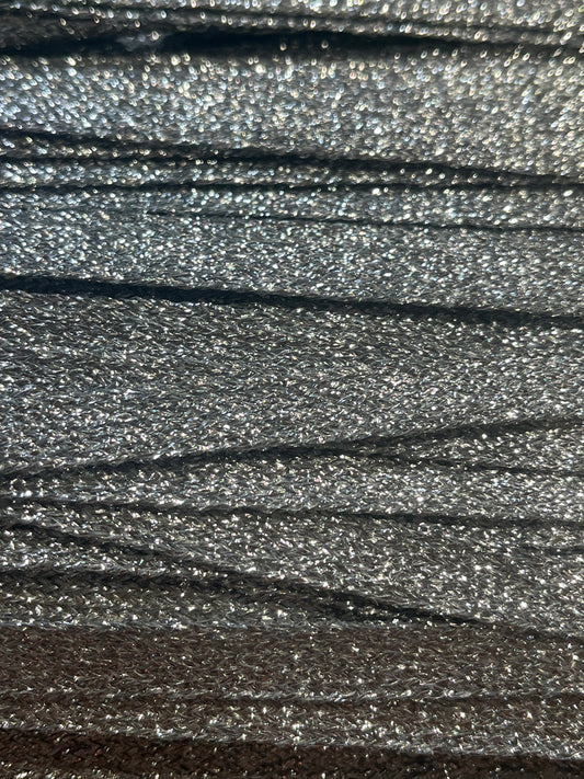 Silver Lurex Flat Braid Trim (Price Per Metre)