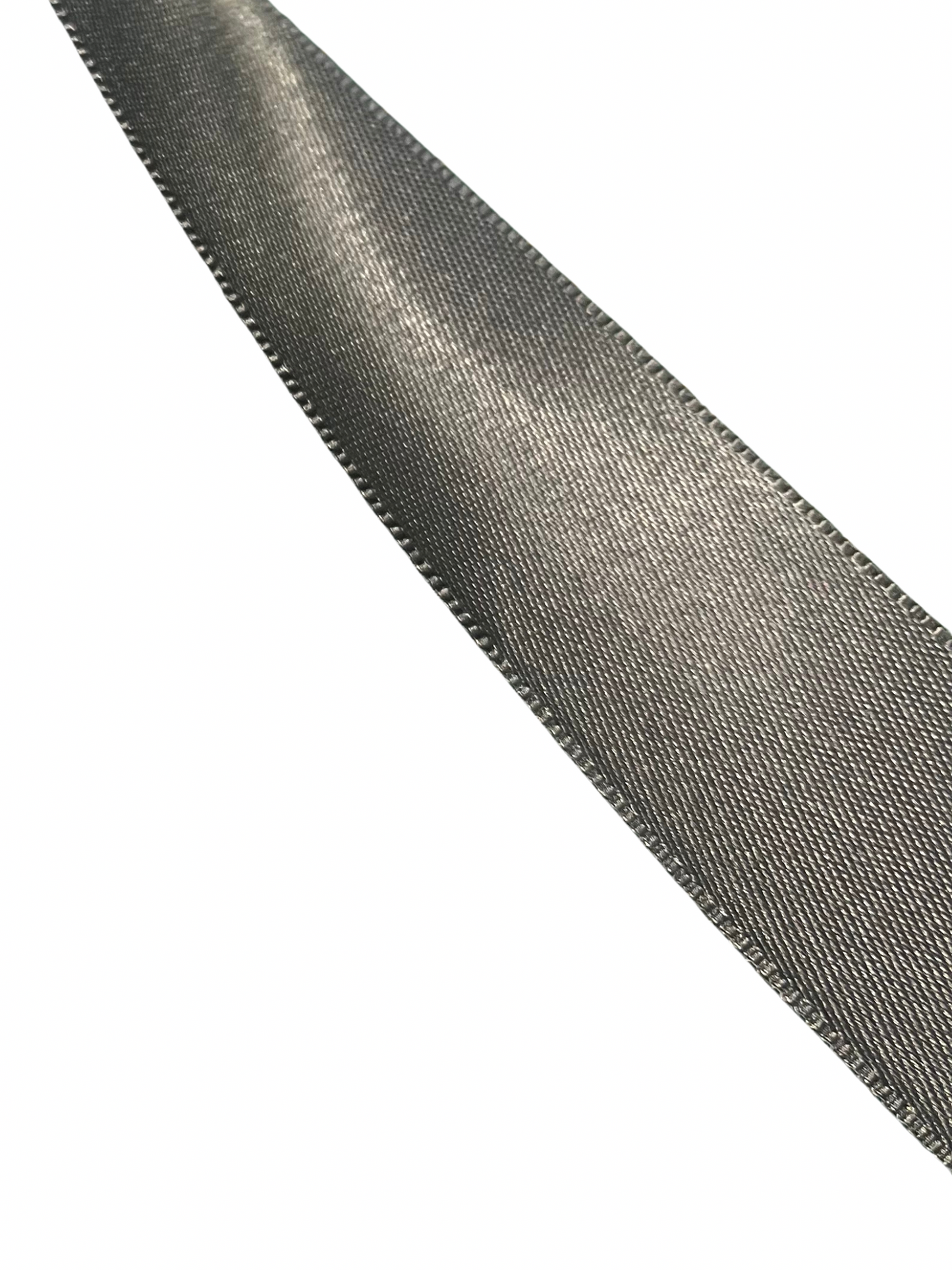 25mm Satin Ribbon Double Faced - Dark Grey (Price Per Meter)