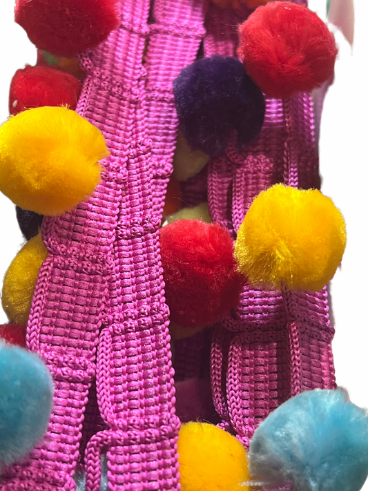 Rainbow Pom Pom Trim (Price per 25cm)