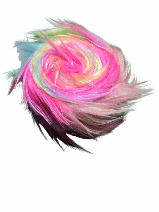 Rainbow Fur Trim - 5cm x 1.5m