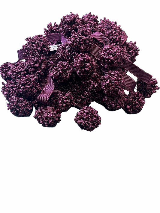 Purple Pom-Pom Fringe Offcut (2 Metres)