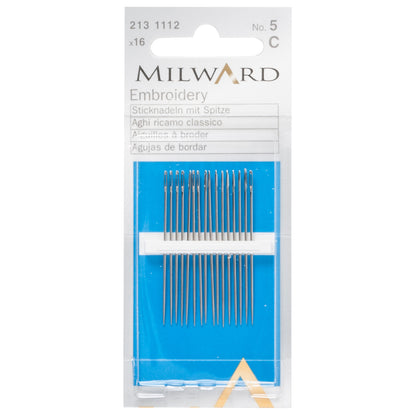 Milward Size 5 Embroidery Crewel Needles