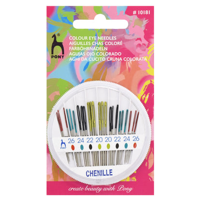 Pony Assorted Tapestry Coloured-Coded Eye Needles