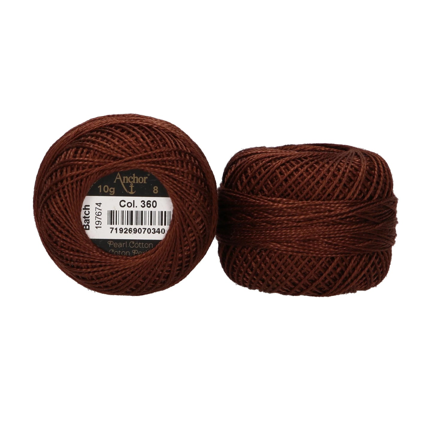 Anchor Pearl Cotton 8 - 10g Ball (10 shades available)