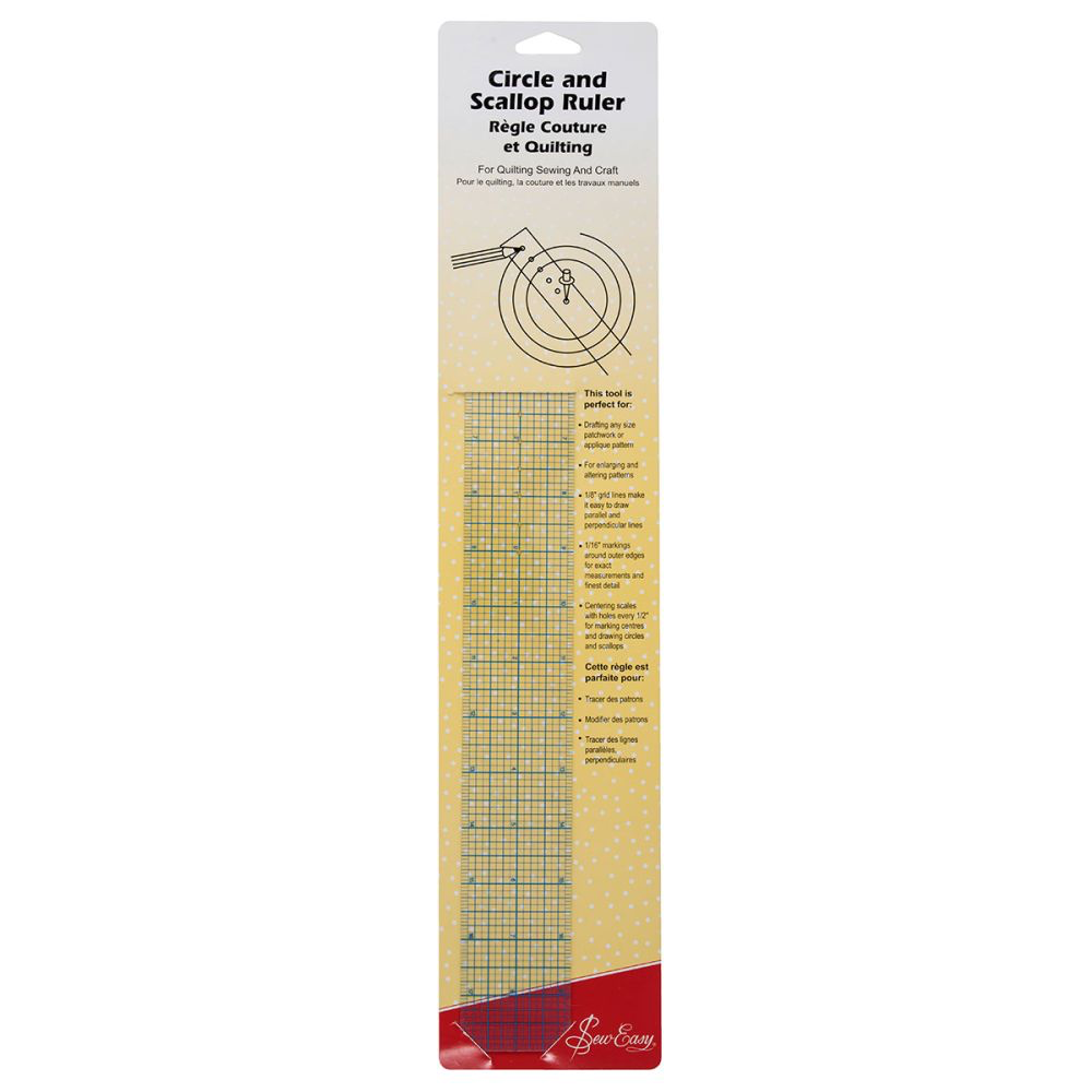 Scallope Ruler Sew Easy Circle and Scallop Ruler – The Kiwi Fruit Is Cute