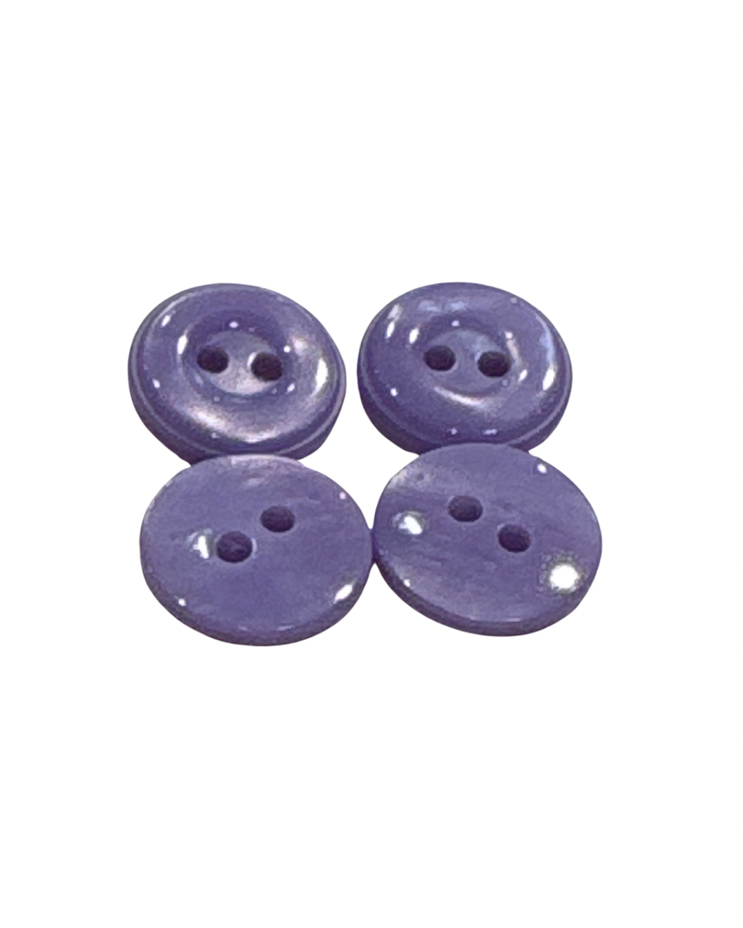 12mm Lilac Pearlised 2 hole button(B19)