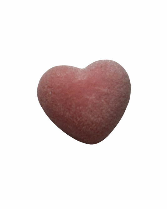 18mm Pink Flocked Heart Nose & Washer