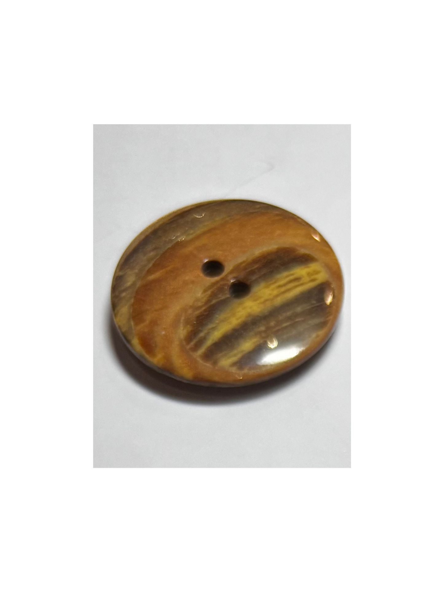 31mm Glazed 2 Hole Coat Button