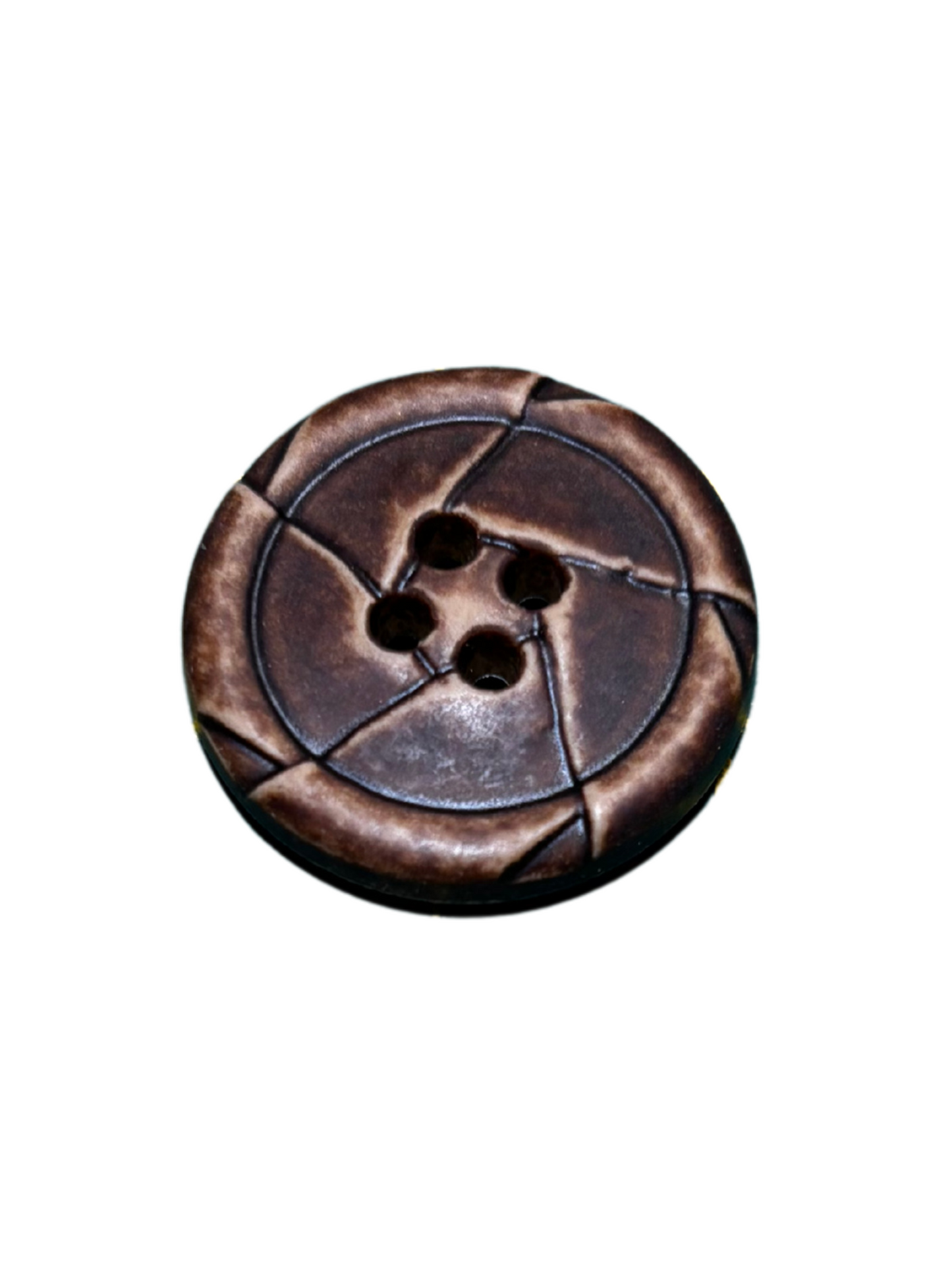25mm 4 Hole Leather Look Button