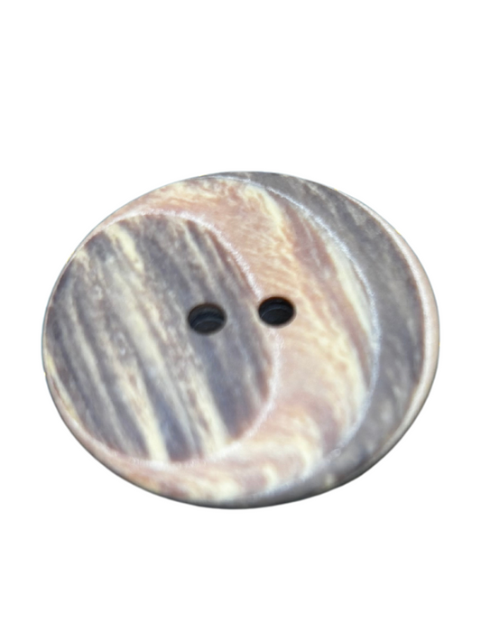 31mm Unglazed 2 Hole Coat Button