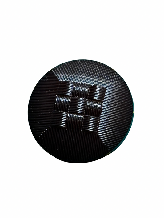 20mm Brown Square Design Shank Button