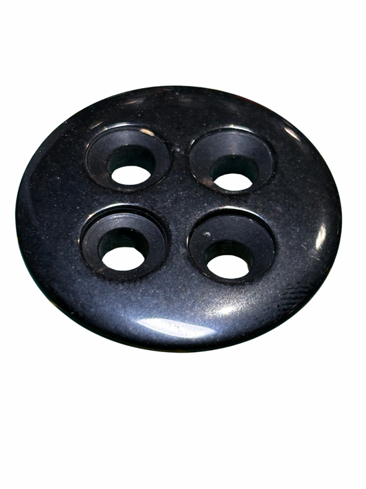 27mm 4 Hole Button - Black