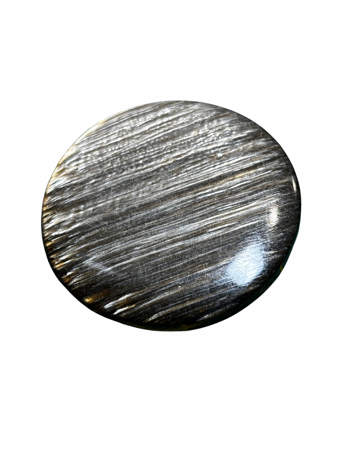 34mm Shank Button - Brushed Charcoal