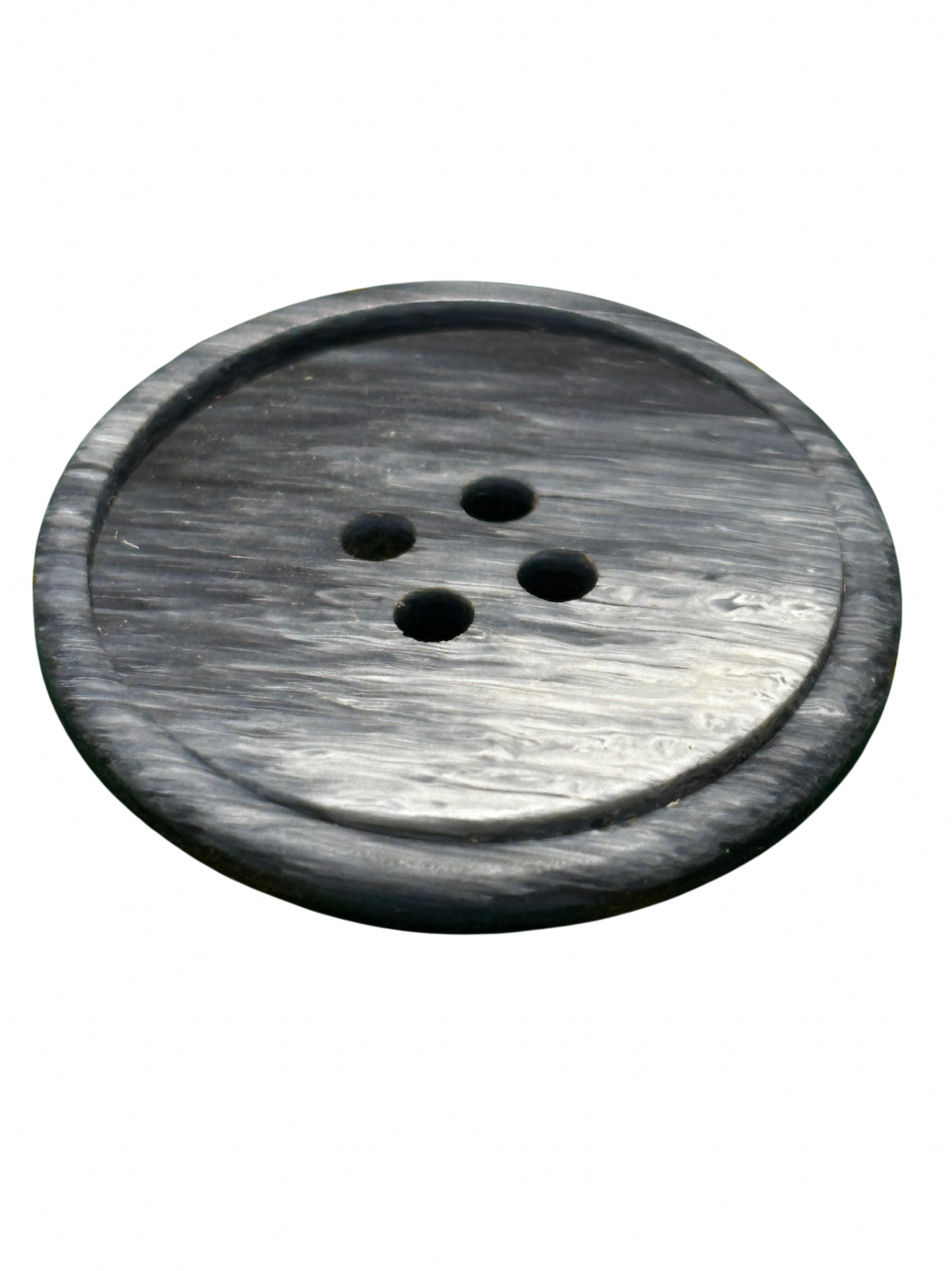 24mm 4 Hole Button - Navy Brushed