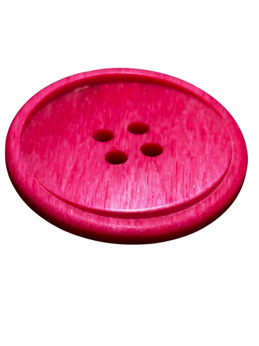 21mm 4 Hole Button - Brushed Red