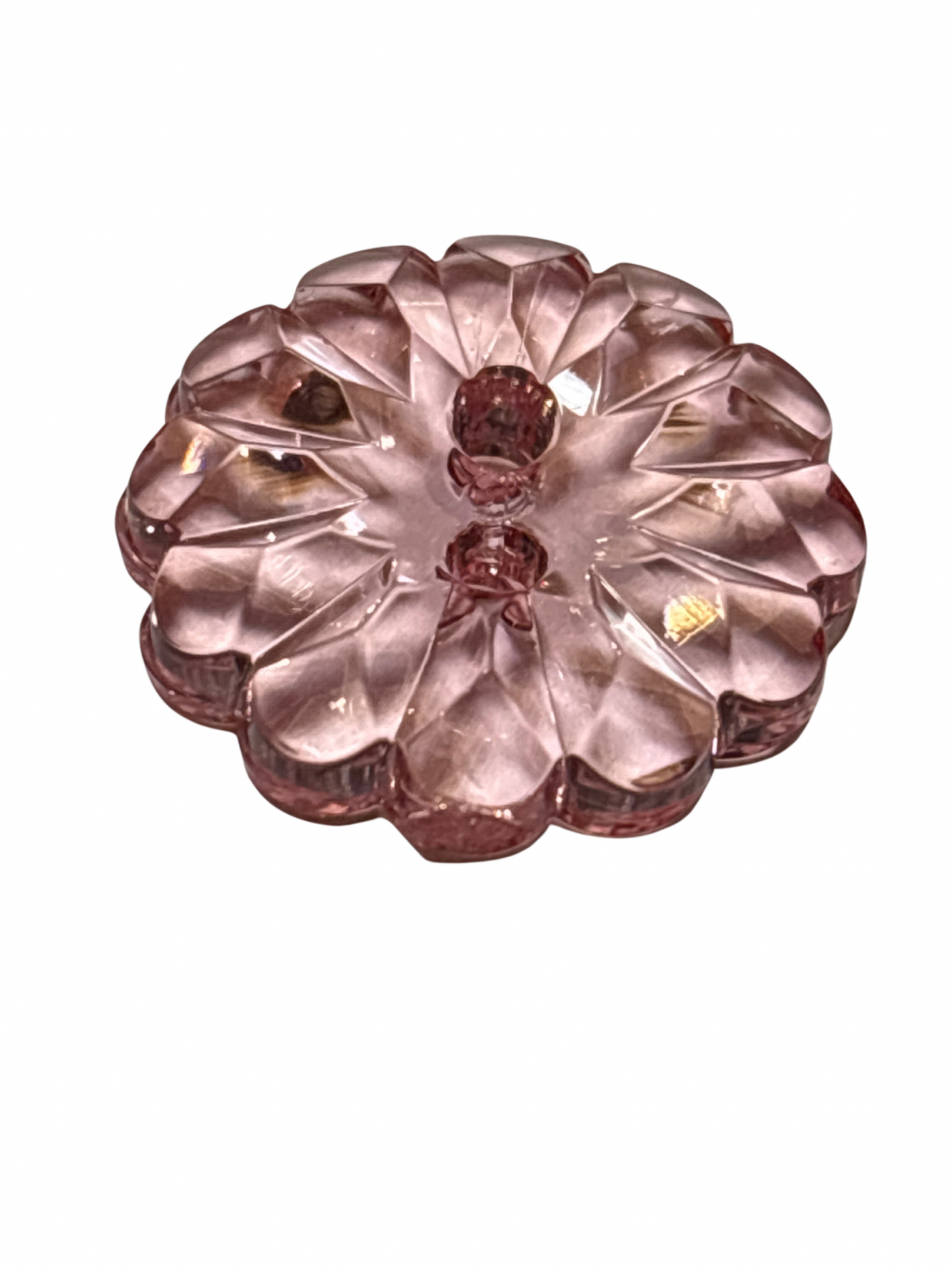 16mm 2 Hole Flower Button - Pink