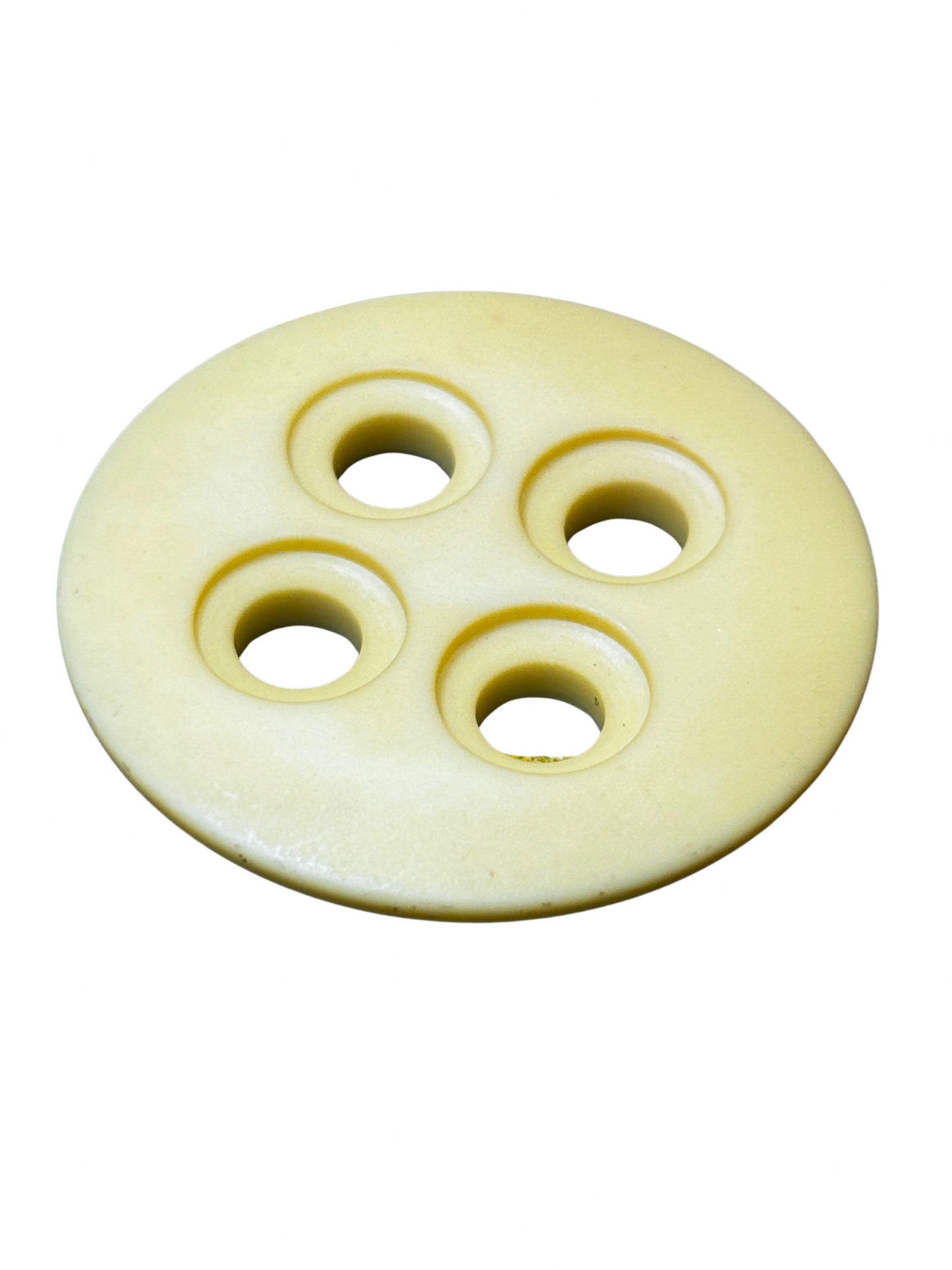 34mm 4 Hole Button - Yellow